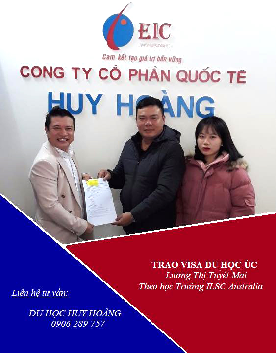 TGĐ trao visa Úc cho em Lương Thị Tuyết Mai